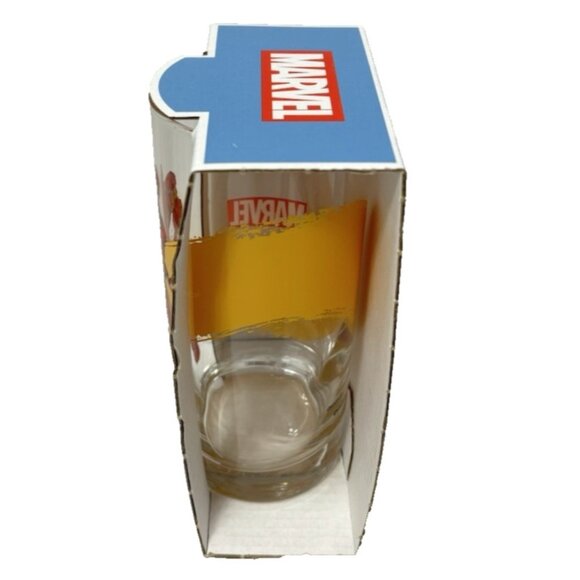 Marvel Iron Man Drinking Glass Cup Avengers Collectible Superhero Glass NEW - Picture 3 of 8